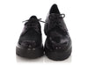Celine Black Sequin Lug-Sole Derby Shoes