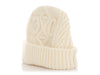 Celine Off White Knit Triomphe Beanie