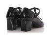 Celine Black Patent Babies T-Bar Pumps