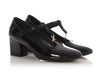 Celine Black Patent Babies T-Bar Pumps