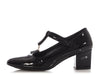 Celine Black Patent Babies T-Bar Pumps