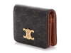 Celine Brown Triomphe Compact Wallet