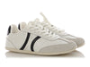 Celine White Triomphe Low Lace-Up Sneakers