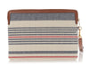 Celine Small Striped Canvas Pouch with Strap