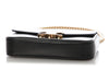 Celine Black Shiny Calfskin Claude Chain Shoulder Bag
