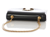 Celine Black Shiny Calfskin Claude Chain Shoulder Bag