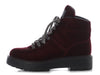 Prada Wine Sport Velvet Ankle Boots
