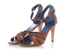 Celine Animal-Print Snakeskin Sandals