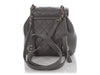 Chanel Gray Part-Quilted Lambskin Mini Duma Backpack