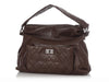 Chanel Brown Part-Quilted Lambskin 8 Knots Hobo