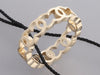 Chanel Gold Logo Band Ring