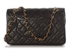 Chanel Medium/Large Vintage Black Quilted Lambskin Classic Double Flap