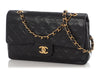 Chanel Vintage Medium/Large Black Quilted Lambskin Classic Double Flap