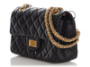 Chanel Mini Black Quilted Aged Calfskin 2.55 Reissue