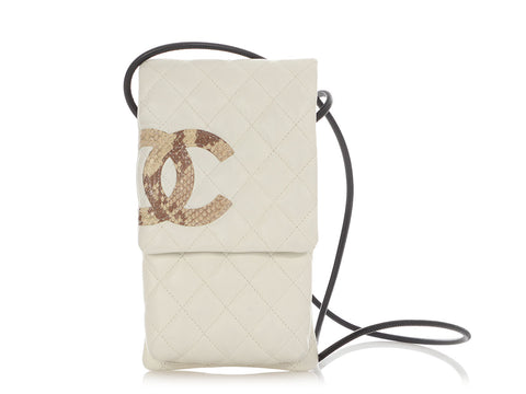Chanel White Quilted Calfskin Cambon Ligne Crossbody
