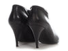 Chanel Black Metal Capped-Toe Booties