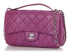 Chanel Purple Watersnake Easy Carry Flap