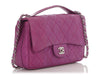 Chanel Purple Watersnake Easy Carry Flap