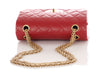 Chanel Mini Red Quilted Aged Calfskin Reissue 224