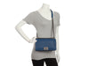 Chanel Old Medium Blue Quilted Caviar Boy Bag
