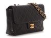 Chanel Vintage Black Quilted Lambskin Flap