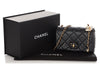 Chanel Small Black Quilted Calfskin Seasonal Flap