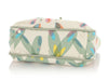 Chanel Light Green Lambskin and Multicolor Canvas Tote