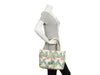 Chanel Light Green Lambskin and Multicolor Canvas Tote