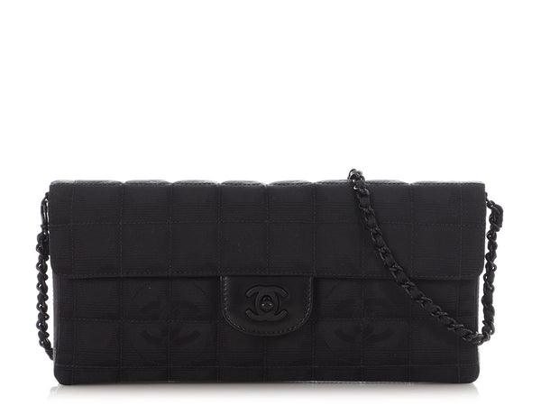 CHANEL 黒 トラベルライン ニュートラベルライン シャネル トートバッグ ナイロン ブラック