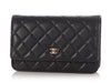 Chanel Black Quilted Caviar Wallet On Chain WOC