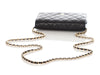Chanel Black Quilted Caviar Wallet On Chain WOC