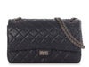 Chanel Navy Quilted Aged Calfskin 2.55 Reissue 226