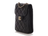 Chanel Black Quilted Caviar Classic Crossbody Phone Case