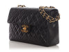 Chanel Vintage Extra Large Black Quilted Lambskin Classic Flap