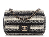 Chanel Mini Black and White Tweed Classic