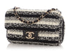 Chanel Mini Black and White Tweed Classic