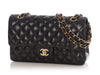Chanel Medium/Large Black Quilted Lambskin Classic Double Flap