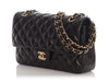 Chanel Medium/Large Black Quilted Lambskin Classic Double Flap