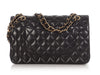 Chanel Medium/Large Black Quilted Lambskin Classic Double Flap