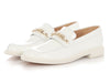 Chanel White Shiny Calfskin Loafers