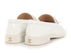 Chanel White Shiny Calfskin Loafers