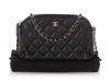 Chanel Small Black Quilted Caviar Crossbody Pouch