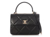 Chanel Small Black Quilted Lambskin Trendy CC Flap