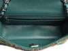 Chanel Mini Green Tweed Classic
