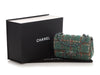 Chanel Mini Green Tweed Classic