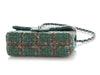 Chanel Mini Green Tweed Classic