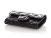 Chanel So Black Quilted Lambskin Flap Card Holder