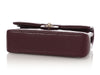 Chanel Medium/Large Burgundy Quilted Caviar Classic Double Flap