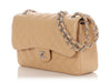 Chanel Jumbo Beige Quilted Caviar Classic Double Flap