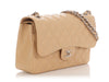 Chanel Jumbo Beige Quilted Caviar Classic Double Flap